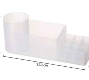 Dresser table vanity organizer for comb hair dryer lipstick tools storage holder bathroom plastic makeup organizer