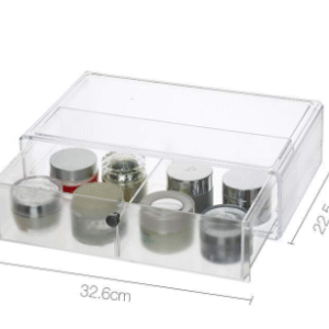 Dresser stackable dust-proof large woman plastic makeup drawers organizer